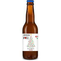 Bière personnalisée - Noël Sapin Coeur | La French Mousse