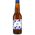 Bière personnalisée - Anniversaire Fleurs Bleues | La French Mousse