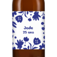 Bière personnalisée - Anniversaire Fleurs Bleues | La French Mousse