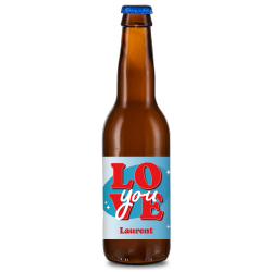 Bière personnalisée - Saint Valentin | La French Mousse