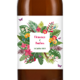 Bière personnalisée - Mariage floral tropical | La French Mousse
