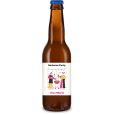 Bière personnalisée - Barbecue Party Jaune & Rose | La French Mousse