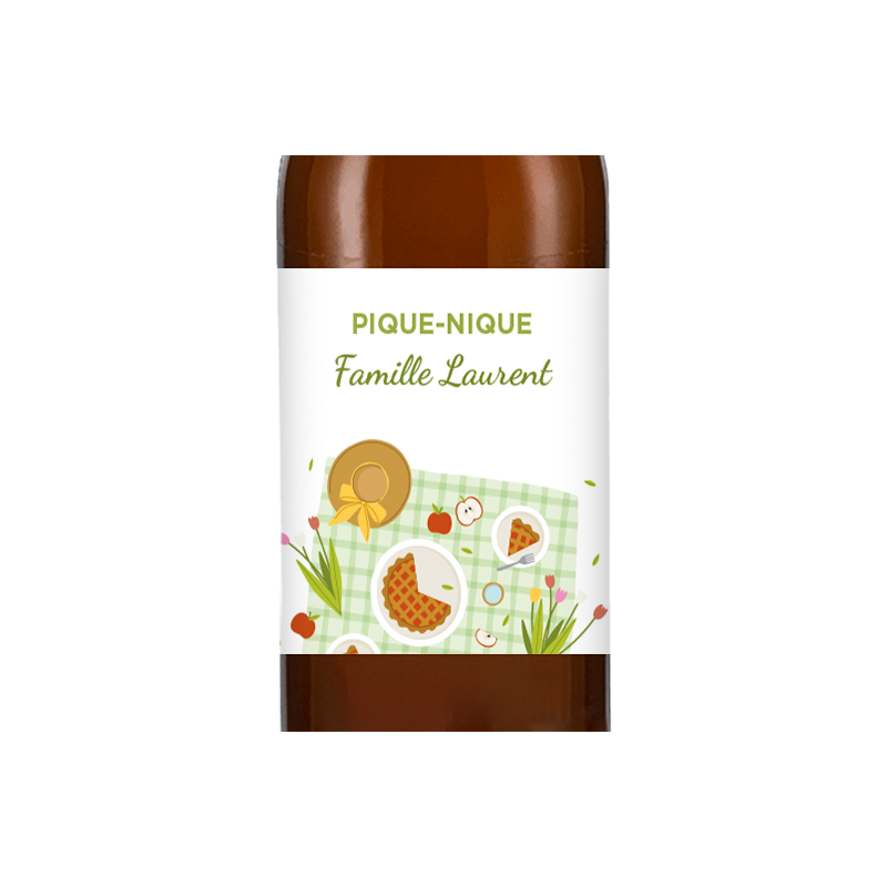 Bière personnalisée - Pique-nique En Famille | La French Mousse Bière personnalisée - Pique-nique En Famille | La French Mousse