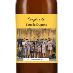 Bière personnalisée - Cousinade Photo | La French Mousse