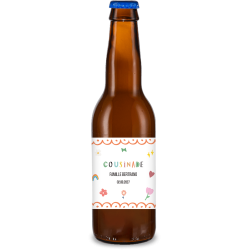 Bière personnalisée - Cousinade Couleurs | La French Mousse