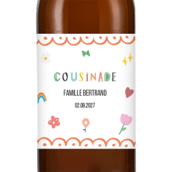 Bière personnalisée - Cousinade Couleurs | La French Mousse