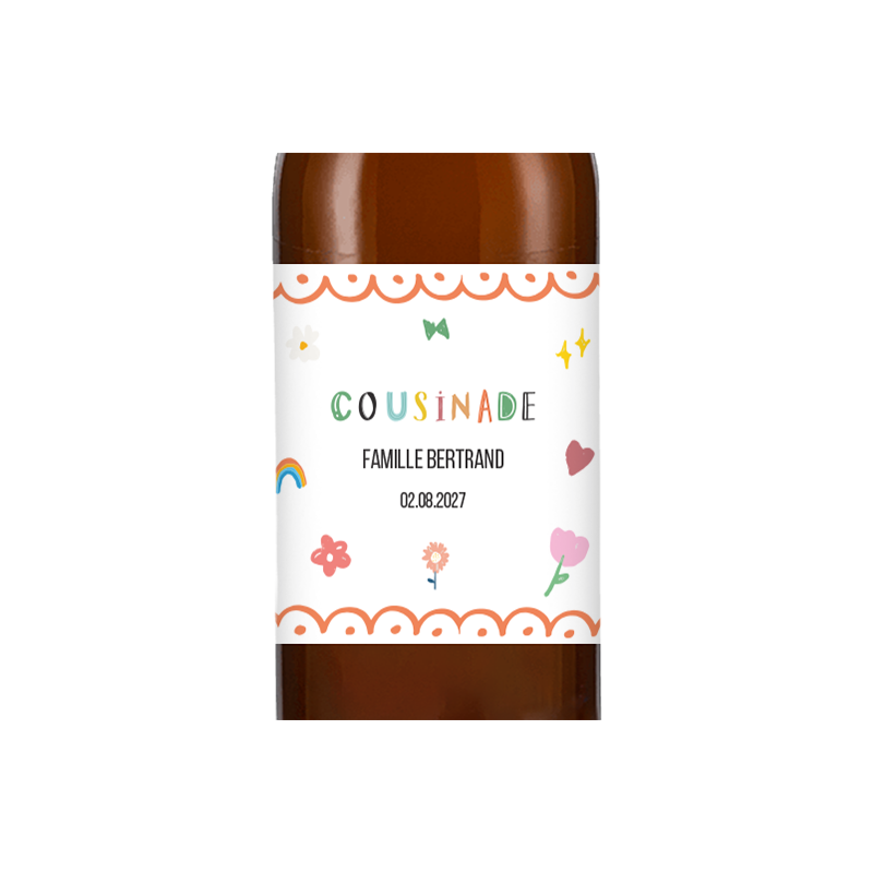 Bière personnalisée - Cousinade Couleurs | La French Mousse
