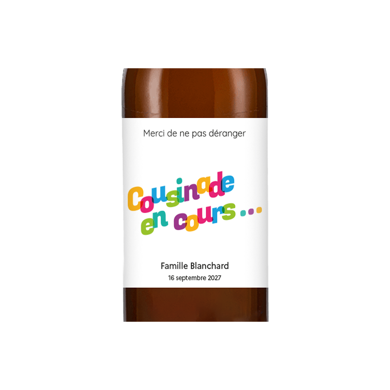 Bière personnalisée - Cousinade en cours | La French Mousse