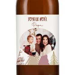 Bière personnalisée - Noël Photo Famille | La French Mousse