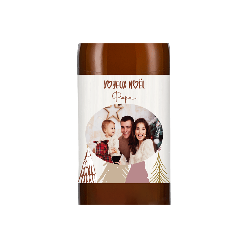 Bière personnalisée - Noël Photo Famille | La French Mousse