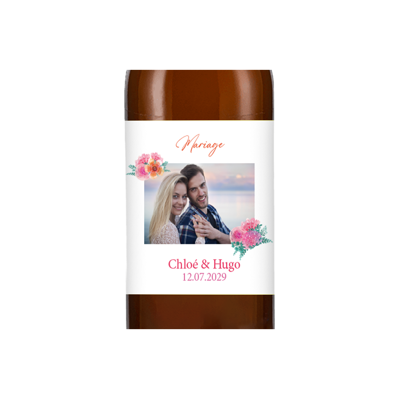 Bière personnalisée - Mariage Bloom Photo | La French Mousse
