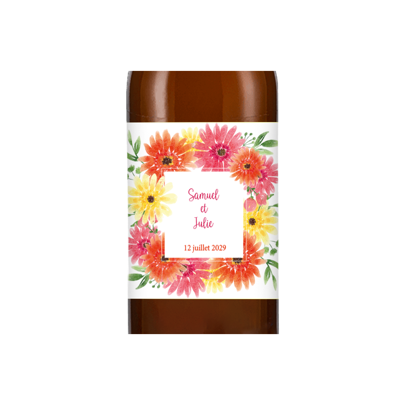Bière personnalisée - Mariage Disco Bloom | La French Mousse