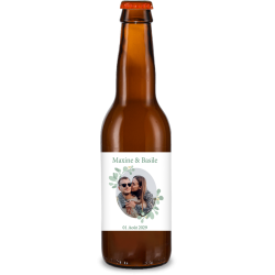 Bière personnalisée - Mariage Vert Sauge Photo | La French Mousse