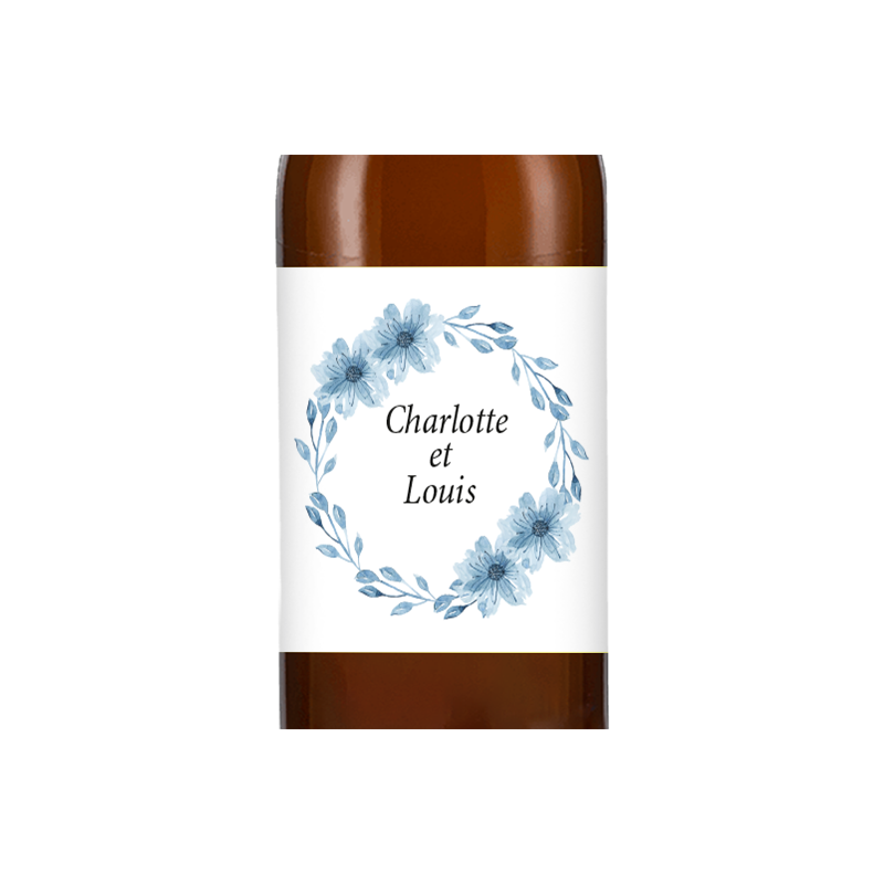 Bière personnalisée - Mariage Couronne Bleue | La French Mousse