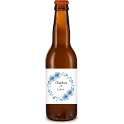 Bière personnalisée - Mariage Couronne Bleue | La French Mousse