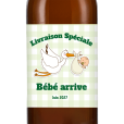 Bière personnalisée - Annonce Grossesse Cigogne Vert| La French Mousse
