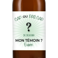 Bière personnalisée - Témoin cap ou pas cap garçon | La French Mousse