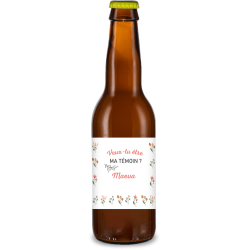 Bière personnalisée - Veux tu être ma témoin ? | La French Mousse