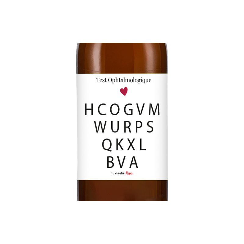 Bière personnalisée - Annonce Grossesse Test | La French Mousse