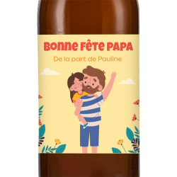 Bière personnalisée - Bonne fête papa fille | La French Mousse