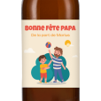 Bière personnalisée - Bonne fête papa garçon | La French Mousse