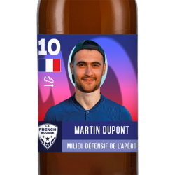 Bière personnalisée - Carte joueur football | La French Mousse