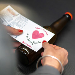 Bière personnalisée - Mariage cadre photo aquarelle| La French Mousse