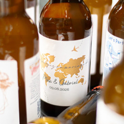 Bière personnalisée - Mariage cadre eucalyptus | La French Mousse