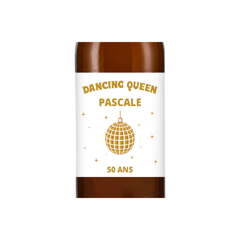 Bière personnalisée - Anniversaire dancing queen | La French Mousse