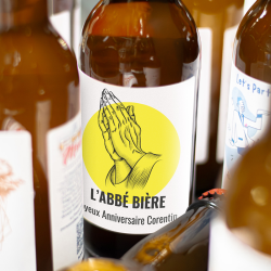 Bière personnalisée - Anniversaire fais un vœu rose| La French Mousse