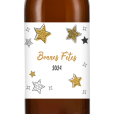 Bière personnalisée - Noël étoiles or | La French Mousse