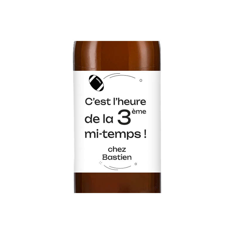 Bière personnalisée - Sport 3è mi-temps | La French Mousse