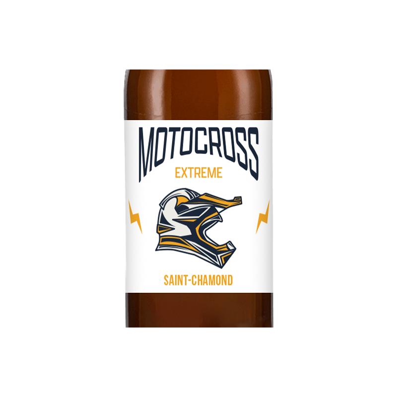 Bière personnalisée - Sport club de motocross | La French Mousse