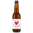 Bière personnalisée-EVJF vivre d'amour et de bière | La French Mousse