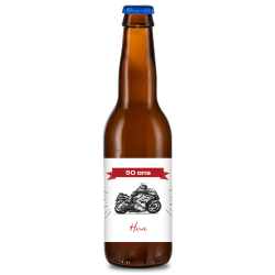 Bière personnalisée - Anniversaire moto | La French Mousse