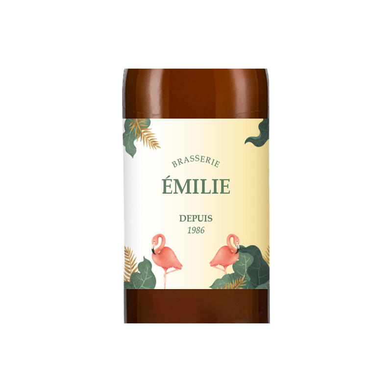 Bière personnalisée - Anniversaire Tropical | La French Mousse