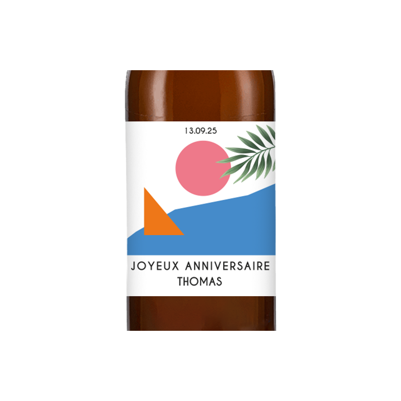 Bière personnalisée - Anniversaire summer | La French Mousse