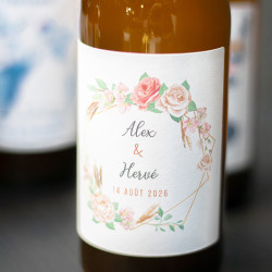 Bière personnalisée - Mariage colombes | La French Mousse