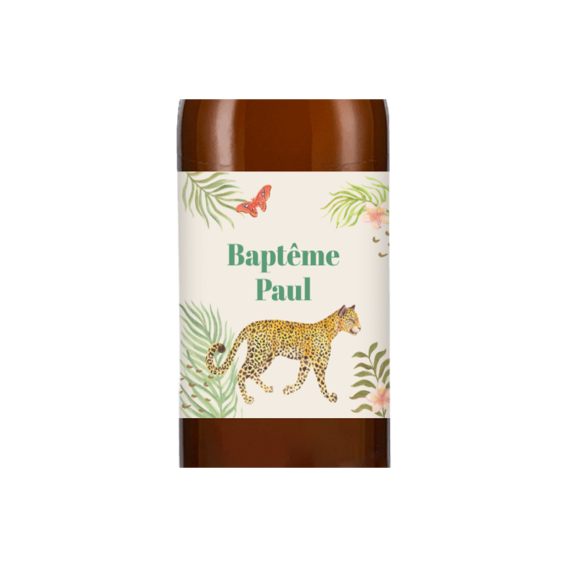 Bière personnalisée - Baptême Léopard | La French Mousse