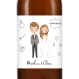 Bière personnalisée - Mariage illustration mariés | La French Mousse