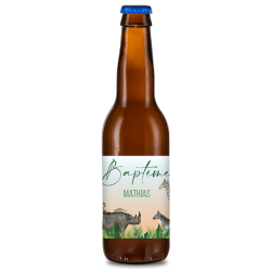 Bière personnalisée - Baptême Zoo | La French Mousse