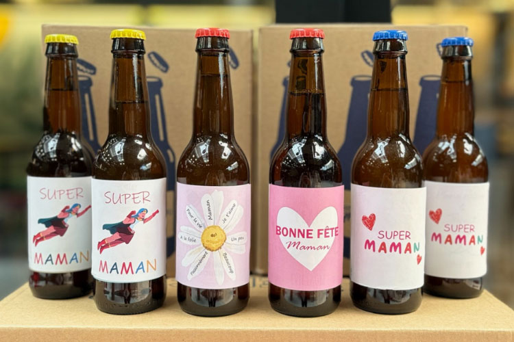 Bières personnalisées pour la fête des Mères