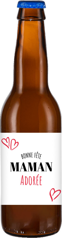 Biere personnalisee bonne fete maman