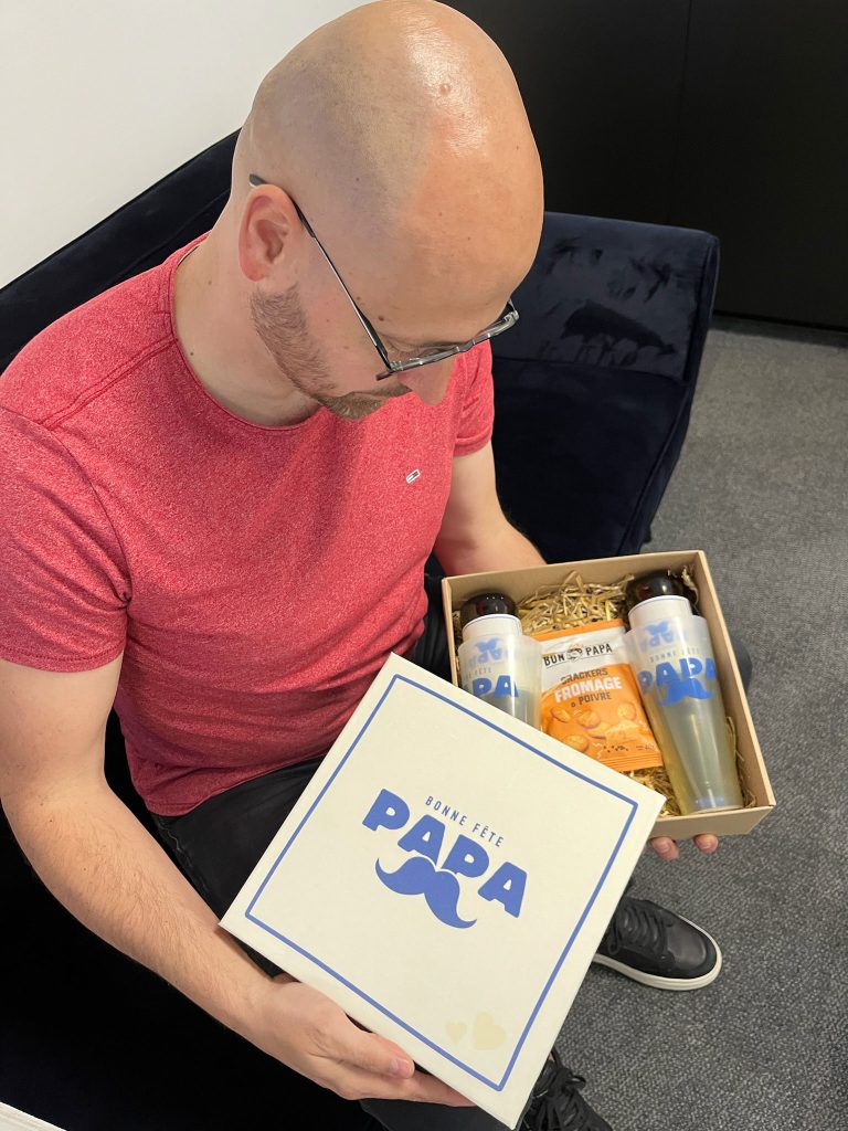Coffret de bières personnalisées pour la fête des Pères