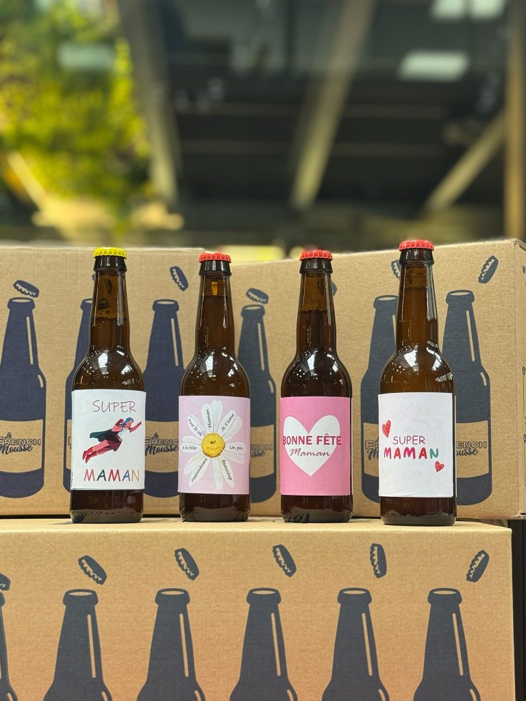 Pack de bieres personnalisees pour la fete des meres