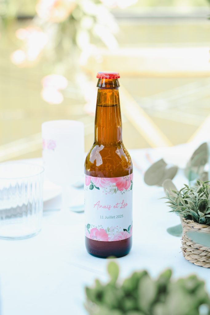 bieres fleurs roses mariage 1