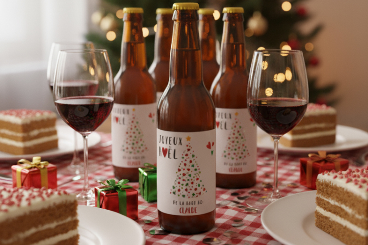 Nos idées de design d’étiquettes personnalisées pour les fêtes de fin d’année