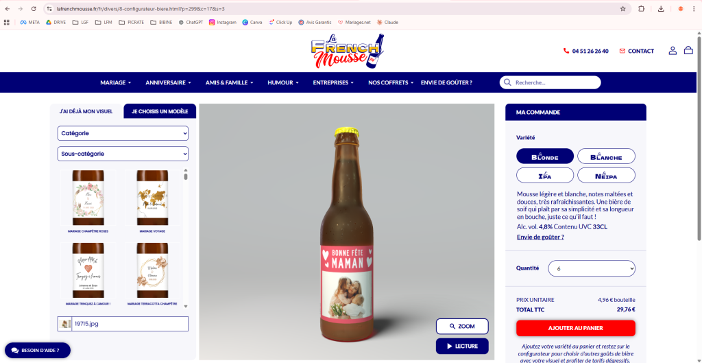 Configurateur la French Mousse