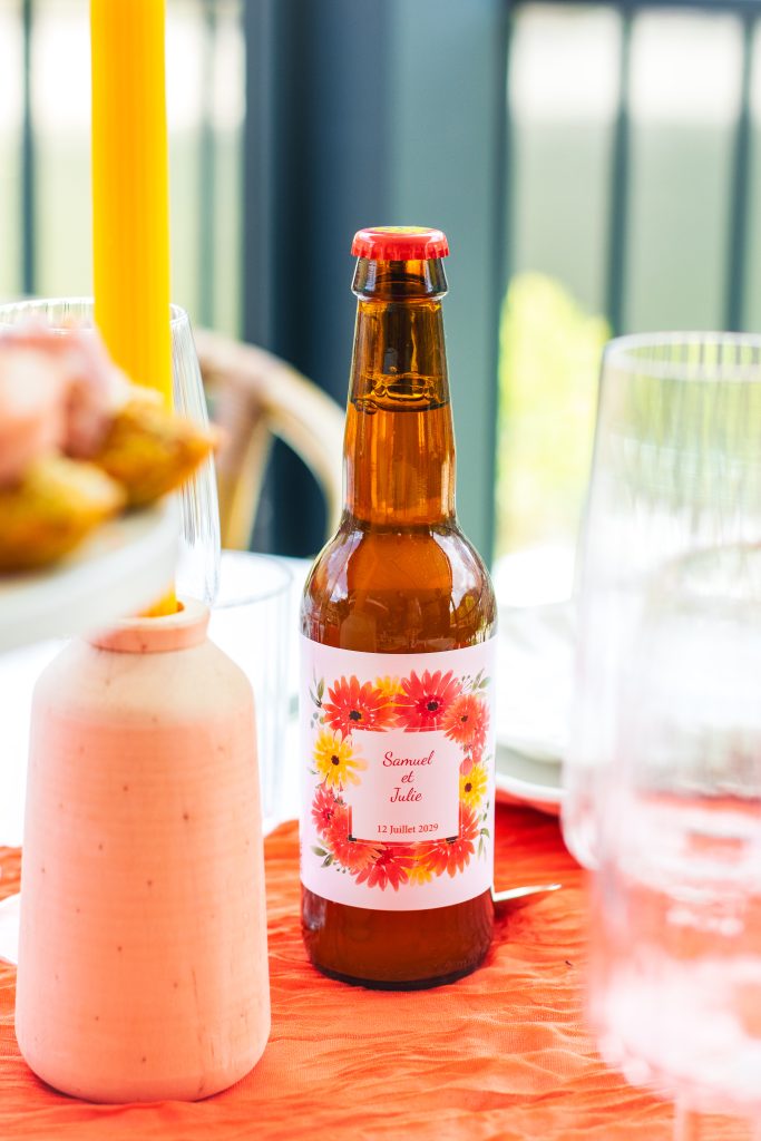 Bières personnalisées de mariage